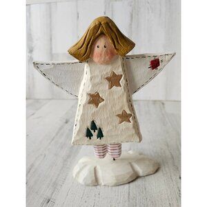 Angelworks Angel hanging decor Xmas tree stars unique country folk art